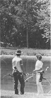 Two contestants during the 1989 tourney