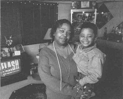 Carolyn Miller with her grandson