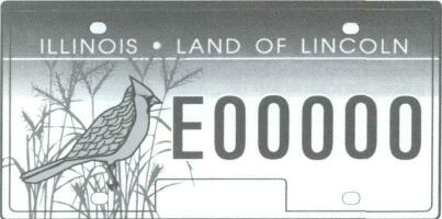 Illinois License Plate