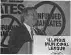 Congressman and U.S. Senate candidate Richard Durbin speaks at the opening General Session