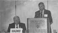 Roger Selburg, Division Manager of the Public Water Supplies Division of the IL EPA, speaks at the "Safe Drinking Water Act" session