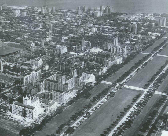 Aerial view of Chicago