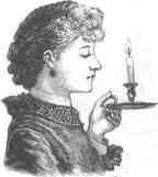 Woman with a candle