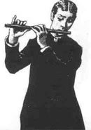 Man playing the flute