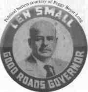 Political Button - LEN SMALL