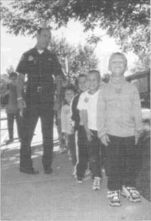 Police Officer patroling the Park