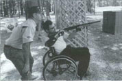 Taking aim at a target at Rend Lake