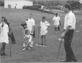 Kids Golfing